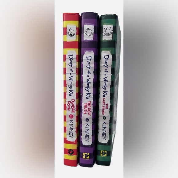 Diary of a Wimpy Kid Hardback Bundle-The Last Straw/The Ugly Truth/Double Down - Picture 2 of 15
